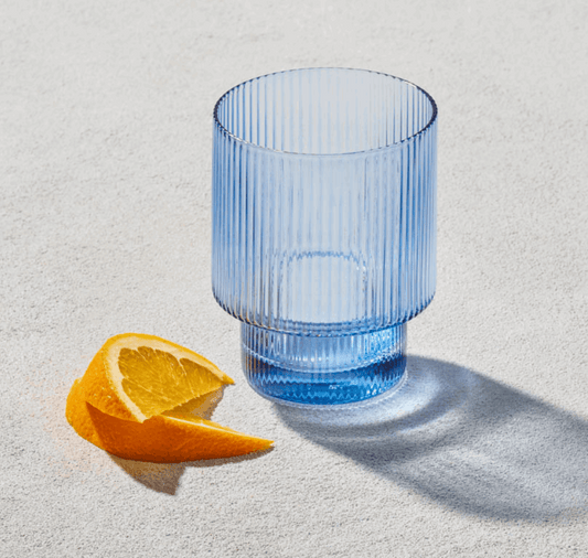 Jimmy Rocks Glass - White Flamingo