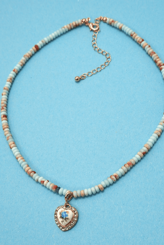 Psalm Necklace - White Flamingo