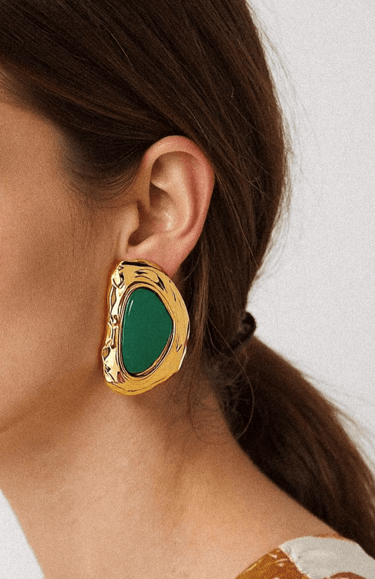 Kenny Earrings - White Flamingo