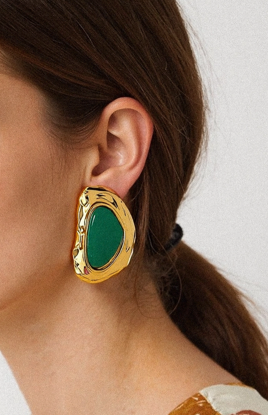 Kenny Earrings - White Flamingo