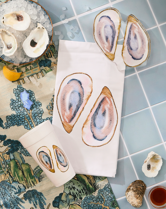 Oyster Tea Towel