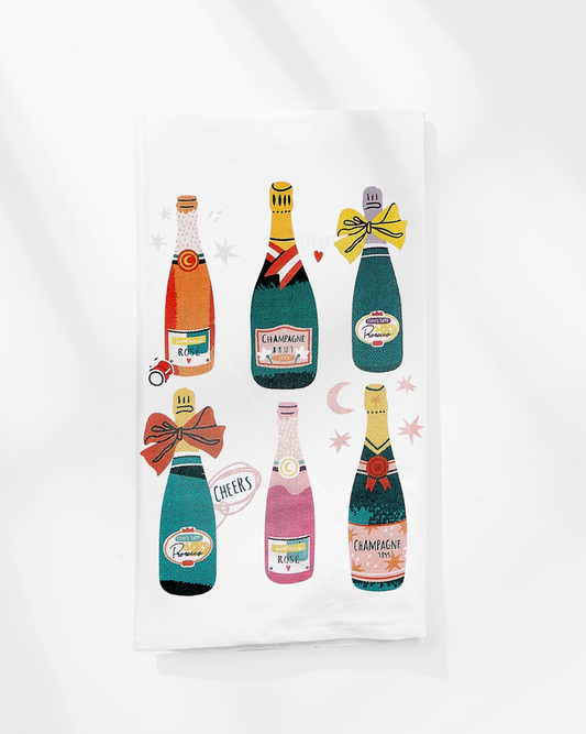 Champagne Tea Towel