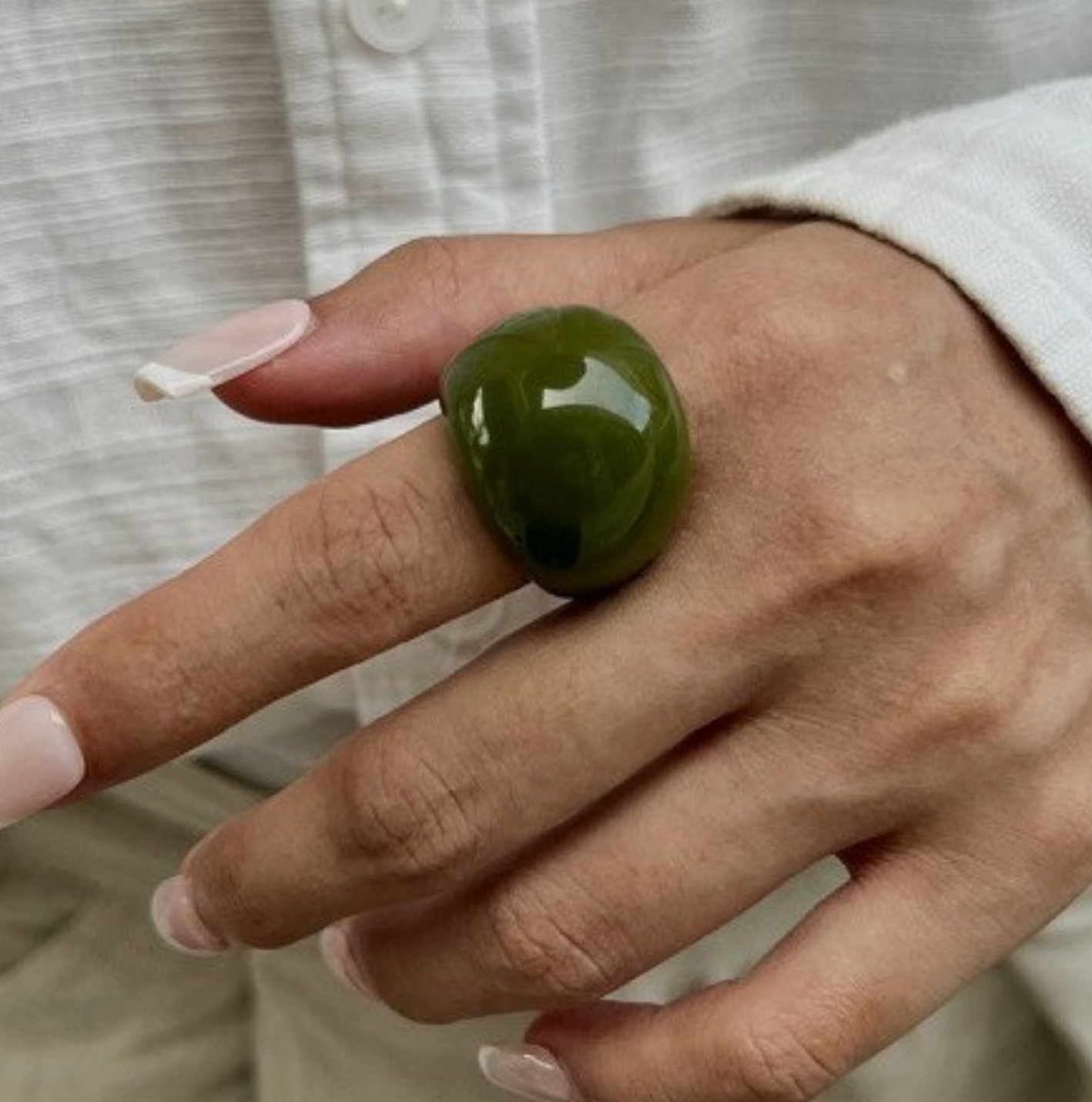 Moonlit Chunky Rings